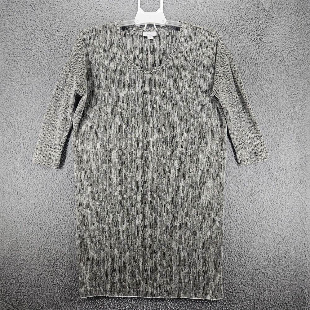 J Jill Pure Jill Women's XS Shift Dress Linen Blend Black & White Casual Sz XS